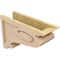 Ekena Millwork 6"W x 18"D x 12"H Classic Scroll Rough Cedar Woodgrain TimberThane Corbel, Primed Tan CORUR06X18X12SCRRCPR - alternate 5